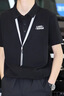珠光萊卡工作服polo定制印字工衣T恤定做衣服文化衫刺繡logo短袖公司工裝 橙色【A款】 XL 曬單實(shí)拍圖