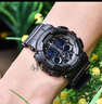 卡西歐（CASIO）男表G-SHOCK運動(dòng)手表學(xué)生多功能電子表雙顯防水防震大表盤(pán)石英表 炫酷黑色GA-100-1A1 曬單實(shí)拍圖