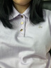 Navigare意大利小帆船女簡約通勤翻領(lǐng)T恤短袖POLO衫2325525514 紫 L  曬單實(shí)拍圖