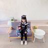 G.DUCKKIDS小黃鴨女童外套春秋款2025新款兒童兔子警官學(xué)院領(lǐng)夾克女寶寶衣服 藍色外套 110 建議4~5歲【100-110cm】cm 曬單實(shí)拍圖