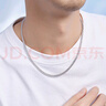 周六福蛇骨項鏈男S925銀素鏈潮流嘻哈生日禮物D0511181 56cm 曬單實拍圖