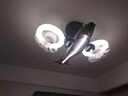 品燈雅舍（PDYS Lighting）飛機風(fēng)扇燈兒童房臥室燈男孩創(chuàng)意網(wǎng)紅飛機模型電扇燈男童房間吊燈 21047-飛鯊戰(zhàn)機-無極調(diào)光 曬單實拍圖