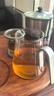 尚明玻璃內(nèi)膽磁旋飄逸杯泡茶壺茶水分離過濾沖茶具套裝家用辦公沏茶壺 槍黑色800ml+2個(gè)品茗杯 曬單實(shí)拍圖