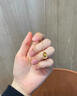 中國黃金（CHINA GOLD）足金碎碎冰環(huán)環(huán)相扣項(xiàng)鏈女生新款純金七夕情人節(jié)禮物送女朋友老婆 【送女友】碎碎冰環(huán)環(huán)相扣項(xiàng)鏈 約3g 曬單實(shí)拍圖