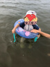 心楠 兒童連體短袖泳衣男童夏季防可愛鯊魚曬速干中小童海邊度假套裝 可愛鯊魚XL碼【身高100-110CM】 100 曬單實(shí)拍圖