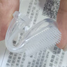 貝兒欣嬰兒牙刷嬰幼兒乳牙0-1歲半舌苔口腔清潔神器硅膠寶寶牙刷 指套牙刷（2只裝) 【0-18個(gè)月】 曬單實(shí)拍圖