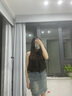 FOX.G無袖上衣掛脖吊帶背心女夏季女裝打底內(nèi)搭外穿海邊純欲寬松遮肚子 無袖掛脖露肩上衣黑色 均碼 【建議120斤以內(nèi)】 曬單實(shí)拍圖