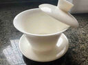蘇氏陶瓷（SUSHI CERAMICS）三才蓋碗 中國白功夫茶具泡茶碗 曬單實拍圖