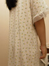 FAMILY BY GB好孩子女童睡裙莫代爾兒童家居服春夏季新款薄款睡衣蕾絲花邊睡裙 057淺橘黃 140 曬單實(shí)拍圖