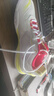 李寧（LI-NING）羽毛球鞋貼地飛行3lite透氣運(yùn)動(dòng)鞋AYTV003 標(biāo)準(zhǔn)白/品紅色 43 曬單實(shí)拍圖