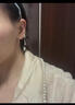 戚小米方塊耳釘女銀色耳線養(yǎng)耳洞耳環(huán)2025年新款潮睡覺免摘耳釘送女友 曬單實拍圖