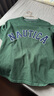 NAUTICA/諾帝卡童裝 男童女T恤夏季兒童透氣短袖全棉大童春裝上衣衣服 墨綠-短袖（清倉價） 160 曬單實拍圖