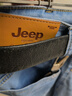 吉普（JEEP）牛仔褲男秋冬季直筒寬松休閑褲子男士潮流百搭男褲 淺藍色 32 曬單實(shí)拍圖