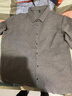 皮爾卡丹（pierre cardin）高檔輕奢無(wú)痕秋冬季純羊毛襯衫長(zhǎng)袖中年商務(wù)休閑寬松男打底厚襯衣 駝色 M 推薦100-120斤 曬單實(shí)拍圖
