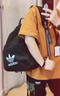 三葉草（Adidas） 大Logo 休閑運(yùn)動(dòng) 書包背包 雙肩包 男女 IJ0761 均碼 曬單實(shí)拍圖