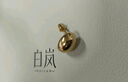 白嵐小銀豆耳釘女925銀耳飾設(shè)計(jì)感時(shí)尚簡約優(yōu)雅氣質(zhì)七夕情人節(jié)禮物送 金色 曬單實(shí)拍圖