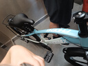 鳳凰（PHOENIX）兒童山地自行車(chē)男女中大童青少年單變速小學(xué)生6-10-12-18歲單車(chē) 【免安裝/變速】刀輪灰藍(lán)/后貨架 22寸【145-165cm】 曬單實(shí)拍圖