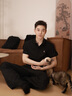 Hush Puppies【抗皺易打理】暇步士男裝2025夏季新款舒爽涼感短袖polo衫 曜石黑 L 曬單實拍圖