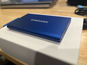 三星（SAMSUNG）T7/T7shield/T9/移動(dòng)固態(tài)硬盤(pán)type-c接口NVMe加密移動(dòng)ssd游戲機(jī)大容量外置存儲(chǔ)15手機(jī)外錄直連安卓 T7 太空灰|金屬機(jī)身 名片大小 2T 曬單實(shí)拍圖