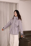 高梵風殼5.0黑金鵝絨服收腰顯瘦2025年冬女士五分短款連帽羽絨服外套 紫金2號 L 曬單實拍圖