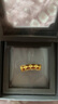 周大福故宮錦繡繁花足金黃金轉(zhuǎn)運(yùn)珠 R35558七夕情人節(jié)禮物 曬單實(shí)拍圖