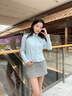 雪中飛休閑外套女2025新款夏季速干運(yùn)動(dòng)瑜伽服爆款女士修身立領(lǐng)開衫上衣 微風(fēng)藍(lán)738F (宇宙心) M -160/84A-推薦尺碼100-115斤 曬單實(shí)拍圖