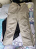 IZEXX百搭時(shí)尚工裝褲男秋季側(cè)拉鏈透氣寬松直筒休閑長(zhǎng)褲子IZ60卡其L 曬單實(shí)拍圖