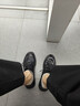 強(qiáng)人時尚商務(wù)休閑鞋通勤系帶皮鞋輕便透氣牛皮男鞋 JDA73213 黑色 41 曬單實(shí)拍圖