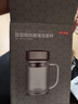 京東京造 茶杯 雙層玻璃茶水分離泡茶咖啡杯子帶把手大容量500ml 曬單實(shí)拍圖