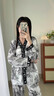 VENTION富家千金真絲睡衣女士春夏季可外穿休閑桑蠶絲家居服禮盒裝 山河之旅 【長(cháng)袖長(cháng)褲】 M 【推薦80-100斤】 曬單實(shí)拍圖