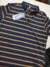 羅蒙男士短袖條紋polo衫夏季薄款潮流有帶領(lǐng)商務(wù)修身男裝翻領(lǐng)上衣服 281寶藍色 XL /175 120-140斤穿 曬單實(shí)拍圖