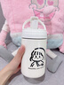 可愛雙飲保溫杯禮物學生高顏值情侶水杯便攜吸管杯子2025新款小眾 白色雙飲款保溫杯女孩款500ml 單杯 曬單實拍圖