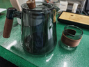 憶壺茶（YIHUTEA）整套茶具泡茶壺套裝玻璃茶杯茶水分離煮茶器辦公室懶人杯子帶茶盤(pán) 【900ml大容量】黑 壺+2杯+托盤(pán) 曬單實(shí)拍圖