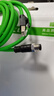 福邦泰M12轉(zhuǎn)RJ45工業(yè)網(wǎng)線高柔拖鏈4芯/8芯/A/D/X型M12轉(zhuǎn)RJ45網(wǎng)線屏蔽耐彎折以太網(wǎng)工業(yè)級相機編碼線纜 綠 8芯X型公頭轉(zhuǎn)RJ45公頭 5米 曬單實拍圖