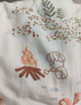 歐孕（OUYUN）嬰兒睡袋夏季竹棉紗布一體兒童防踢被睡袋 四二 熊貓叢林75×33 曬單實(shí)拍圖
