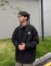 YKINCASL美式潮牌衛(wèi)衣男秋冬季休閑寬松情侶上衣高檔鹿皮絨保暖重磅打底衫 8802深灰（NE103） XL （推薦體重150-170斤） 曬單實拍圖