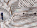羅蒙兒童咖色條紋襯衫痞帥風(fēng)男童百搭休閑春秋款長(cháng)袖純棉襯衣 咖色150 曬單實(shí)拍圖