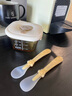 英氏（YEEHOO）硅膠勺寶寶輔食嬰兒勺子新生兒喂水硅膠軟勺餐具喂奶米粉-楓葉黃 曬單實拍圖