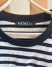 MO&Co.美式復古丘比特印花撞色插肩袖圓領短袖微修身T恤上衣上裝 黑色-第2批 M 165 曬單實拍圖