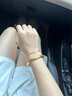 福瑞雅古法傳承泥鰍背手鐲女999足金包足銀寬面素圈磨砂手鐲節(jié)日送老婆 金包銀泥鰍背手鐲-拍下備注圈口 包金3.35克總重約30克 曬單實拍圖