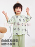 俞兆林（YUZHAOLIN）兒童睡衣夏季薄款男童七分袖純棉家居服套裝寶寶衣服 童趣小熊貓 曬單實(shí)拍圖