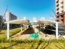 膜結(jié)構(gòu)汽車停車棚張拉膜景觀戶外鋼結(jié)構(gòu)遮陽(yáng)棚小區(qū)自行車充電樁蓬 車棚張拉膜定制 曬單實(shí)拍圖