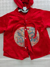 G.DUCKKIDS小黃鴨一周歲禮服男寶寶抓周衣服女嬰兒百天滿月唐裝中國(guó)風(fēng)套裝 紅色三件套 90 尺碼1~2歲【 80-90cm】 曬單實(shí)拍圖
