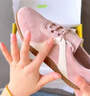 TOOMANYSHOES【吳昕同款】融化焦糖 復(fù)古賽車鞋阿甘鞋跑鞋運動休閑德訓(xùn)鞋女鞋 粉色 37 曬單實拍圖