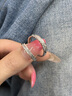 中國黃金China Gold銀戒指情侶戒指足銀情侶對戒銀飾生日禮物女送女友老婆結(jié)婚紀念日 足銀南風(fēng)情侶對戒-可刻字 曬單實拍圖