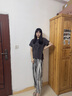 安之伴【巨好睡】情侶睡衣夏季涼感彈彈棉愛心印花休閑寬松男女家居服 鯨灰 女 L 曬單實拍圖