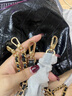 CHARLES&KEITH迷你菱格流浪包單肩斜挎雙肩包包女包生日七夕禮物CK2-60782390 Black黑色 S 曬單實(shí)拍圖