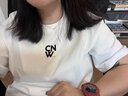 CANOTWAIT【陳偉霆同款】經(jīng)典復刻LOGO短袖純色重磅T恤夏季男女款 白色【陳偉霆同款】 (約320克) XS  (110-130斤) 曬單實(shí)拍圖