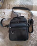 袋鼠真皮單肩包男士包包橫豎款大小號男包商務(wù)休閑韓版牛皮斜挎包背包 款式一豎款大號 曬單實(shí)拍圖