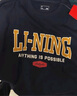 李寧圓領(lǐng)T恤男女春季潮酷印花復(fù)古百搭戶(hù)外運(yùn)動(dòng)短袖文化衫AHSV261 曬單實(shí)拍圖